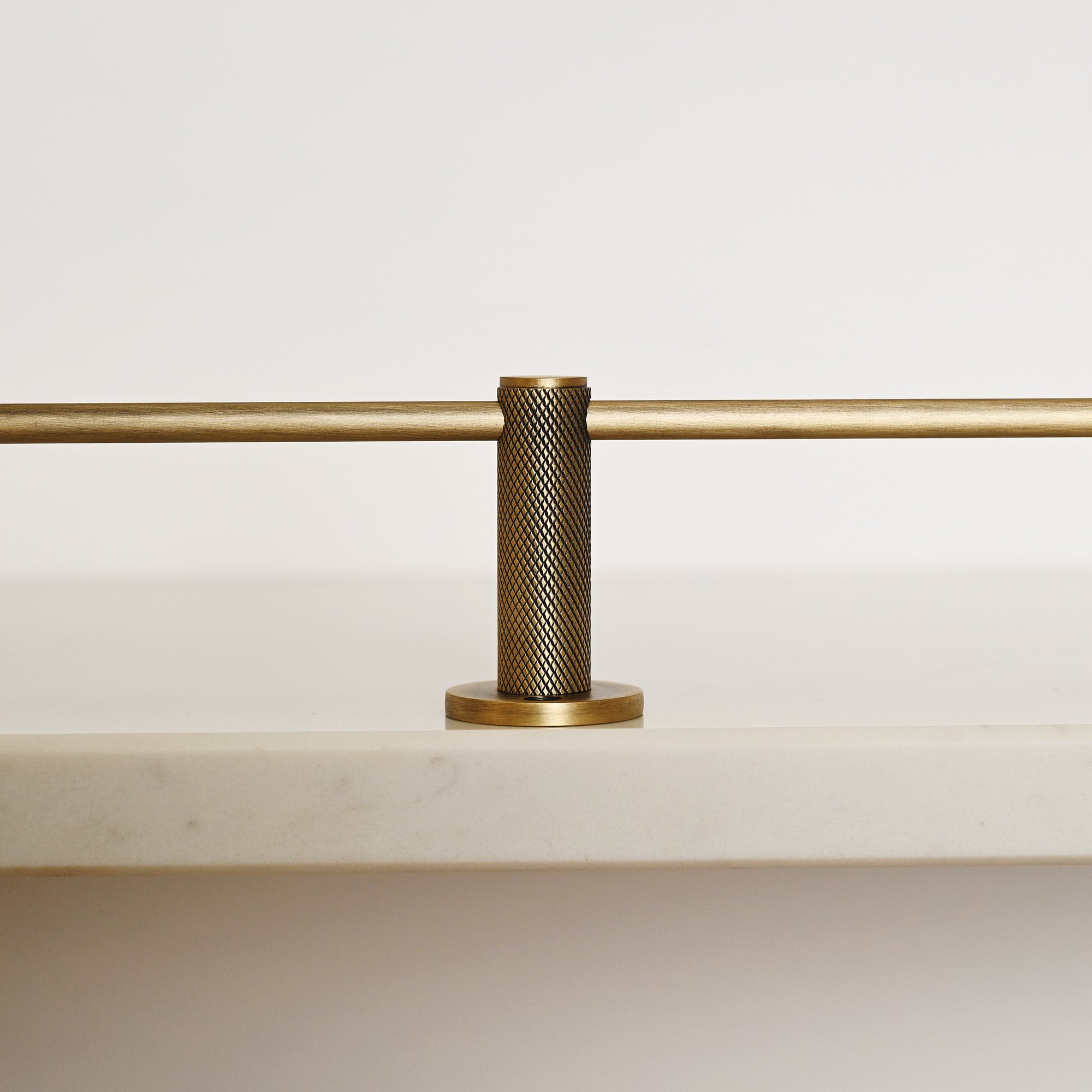 Knurled Gallery Shelf Rail | Aged Brushed Brass - Gallery Rails - Yester Home - Yester Home