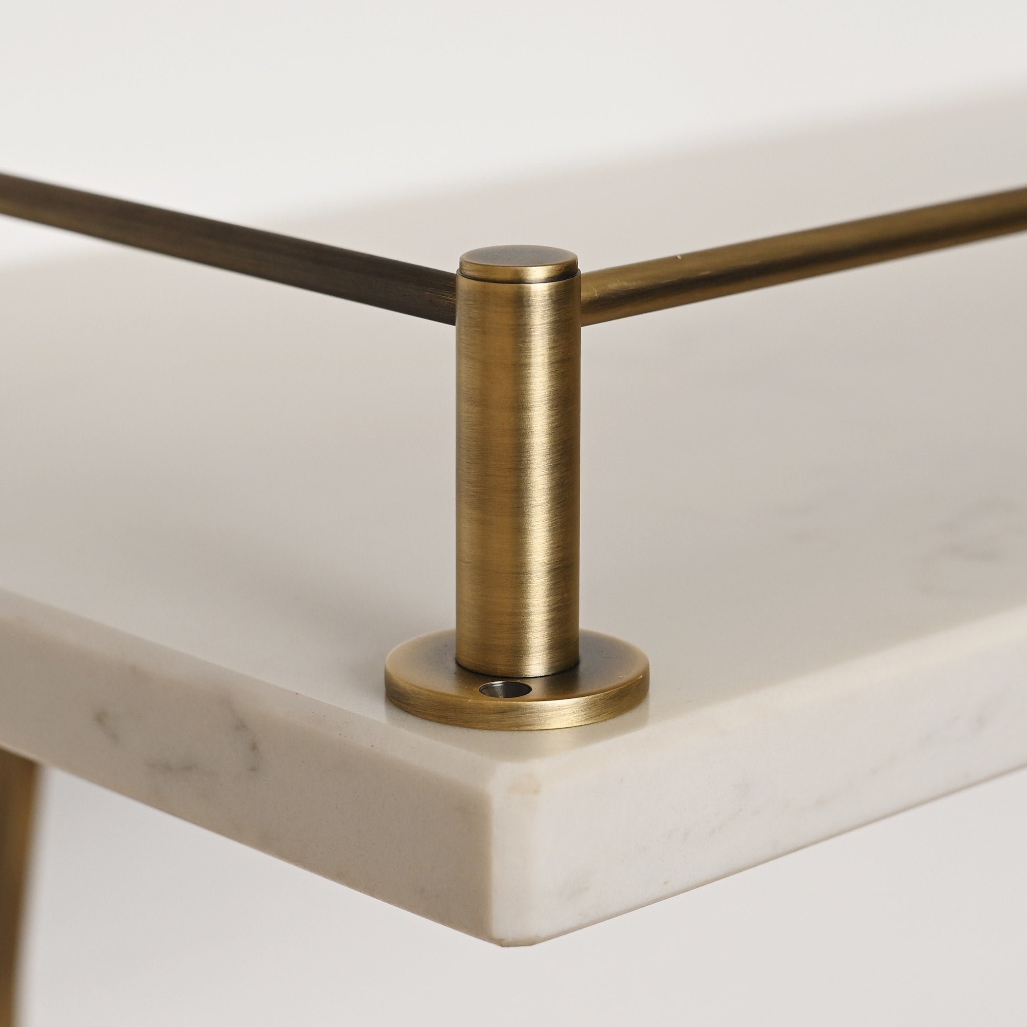 Round Bar Gallery Shelf Rail | Aged Brushed Brass - Gallery Rails - Yester Home - Yester Home