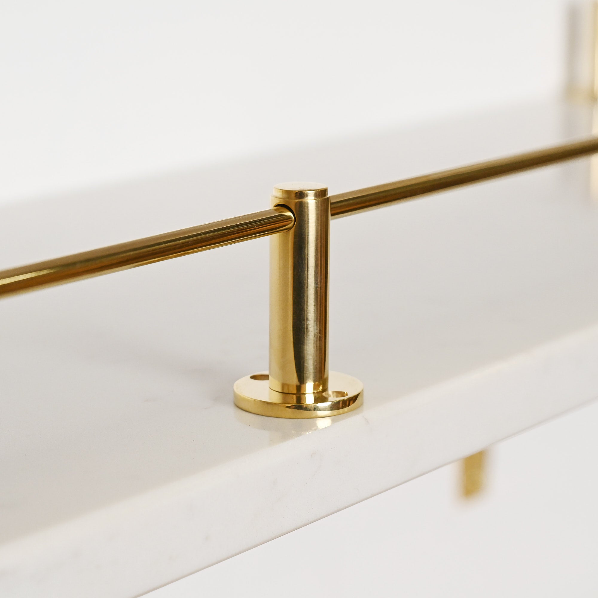 Round Bar Gallery Shelf Rail | Polished Brass - Gallery Rails - Yester Home - Yester Home