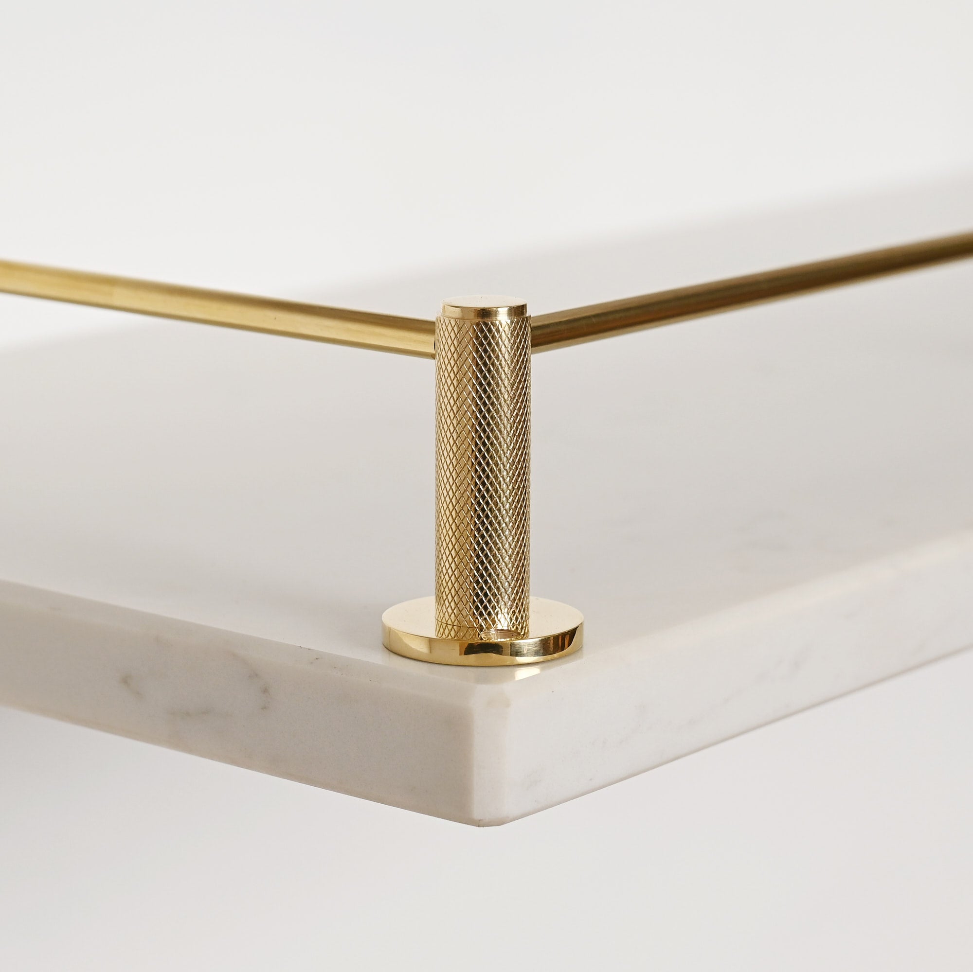 Knurled Gallery Shelf Rail | Polished Brass - Gallery Rails - Yester Home - Yester Home