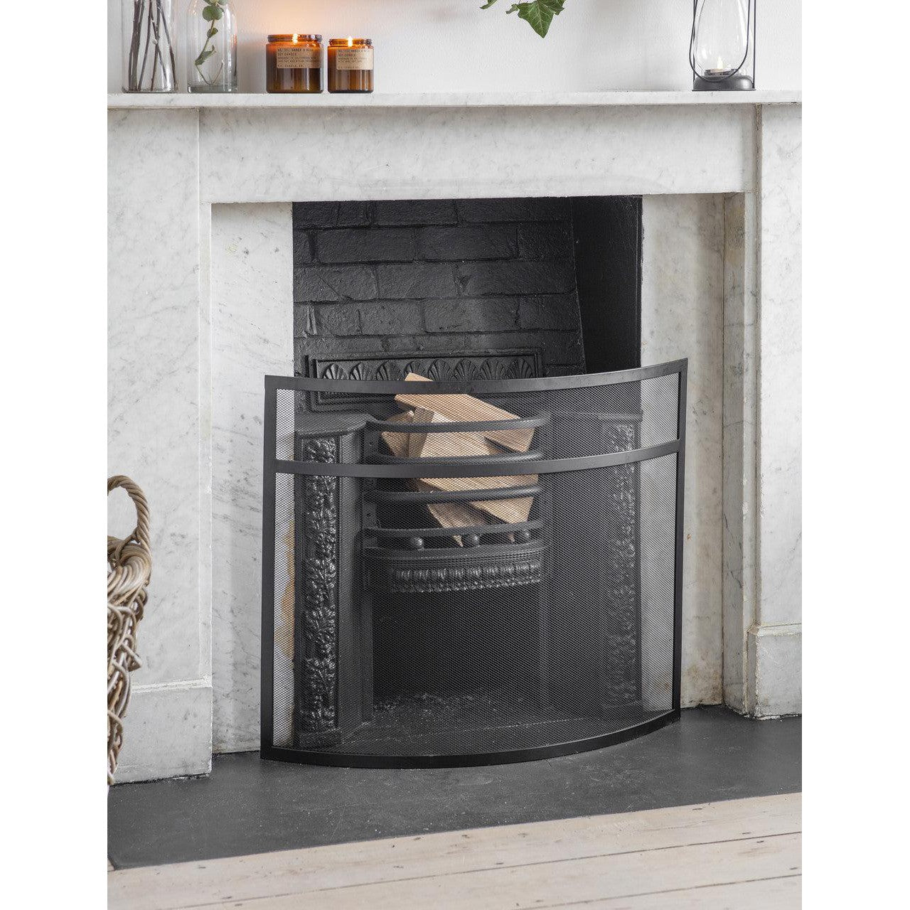 Bretforton Firescreen | Small | Black - Fire Screens - Garden Trading - Yester Home