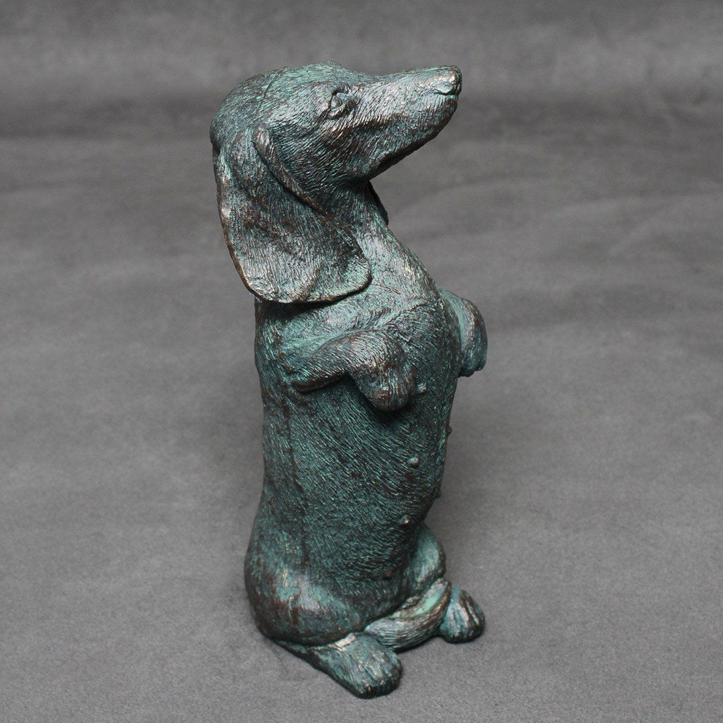 Bronzed Dachshund Ornament-Ornaments-Yester Home