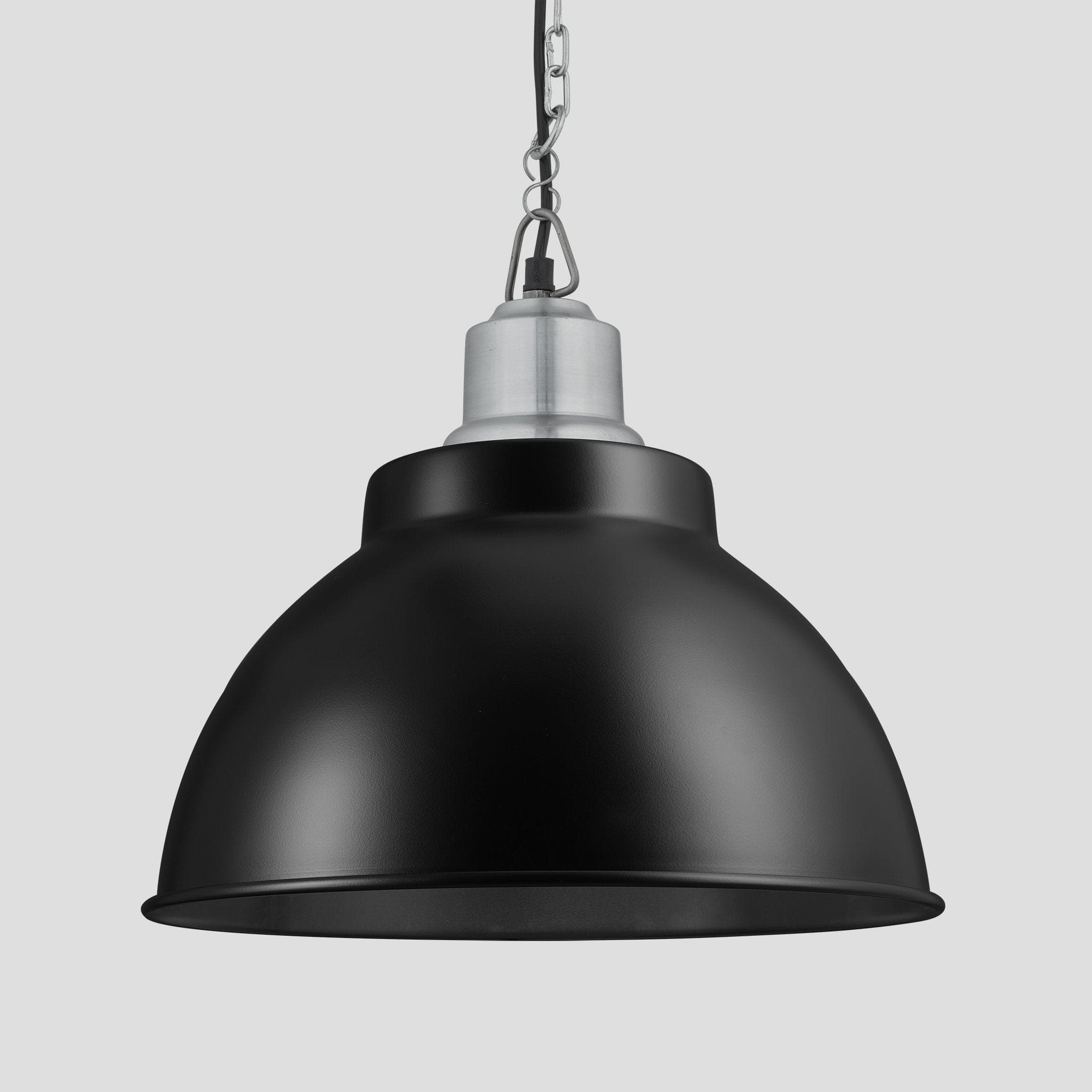 Brooklyn Dome Pendant - 13 Inch - Black-Ceiling Lights-Yester Home