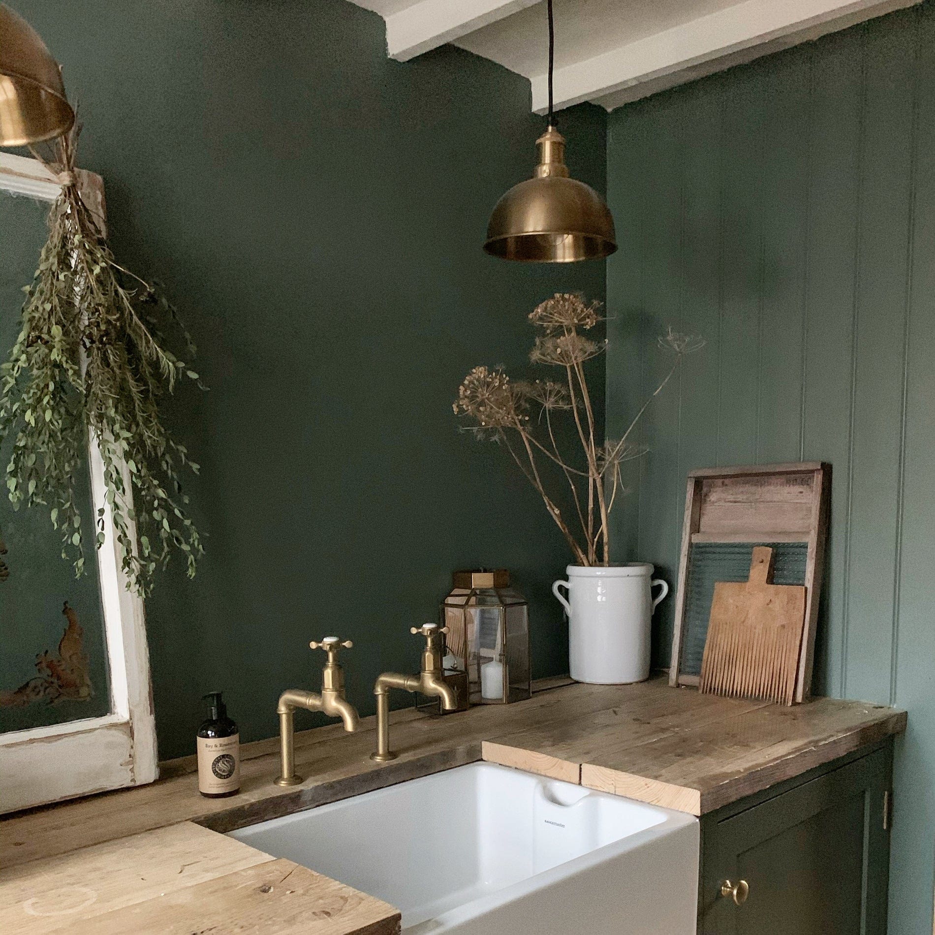 Brooklyn Dome Pendant - 8 Inch - Brass-Ceiling Lights-Yester Home