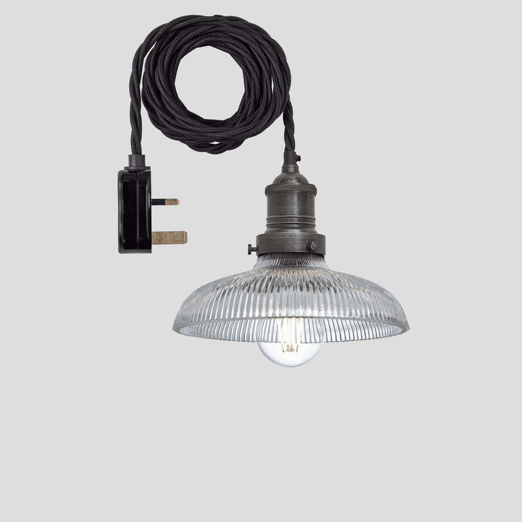 Brooklyn Glass Dome Pendant - 8 inch - With Plug-Ceiling Lights-Yester Home