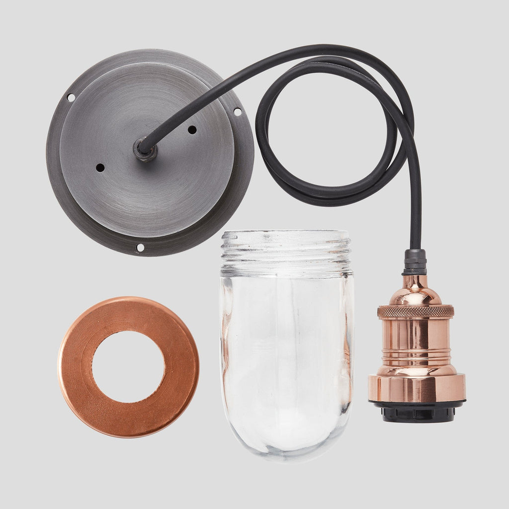 Brooklyn Outdoor & Bathroom Pendant - Copper-Ceiling Lights-Yester Home