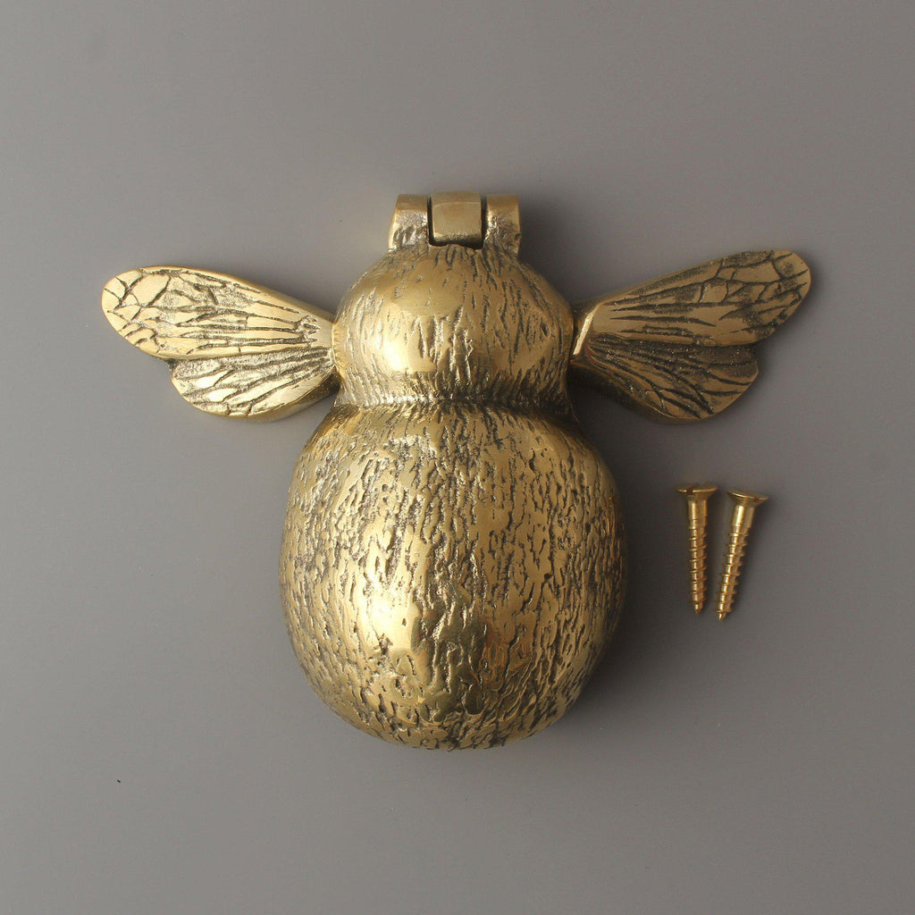 Bumblebee Door Knocker | Solid Brass-Door Knocker-Yester Home