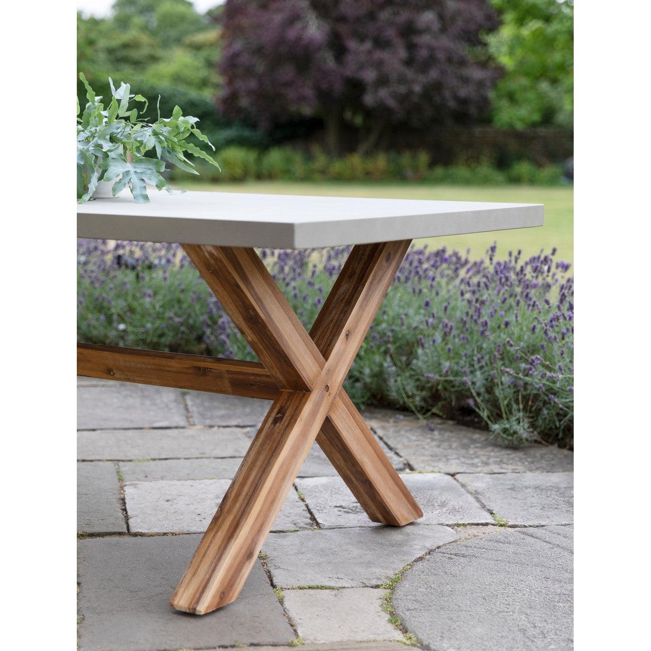 Burford Table, Small in Natural - Polystone-Outdoor Tables-Yester Home