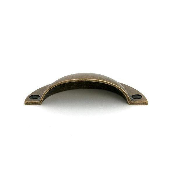 Burnished Brass 4" Plain Drawer Pull - Drawer Pulls - From The Anvil - Yester Home