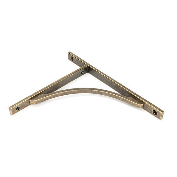 Burnished Brass Apperley Shelf Bracket (260mm x 200mm) - Shelf Brackets - From The Anvil - Yester Home