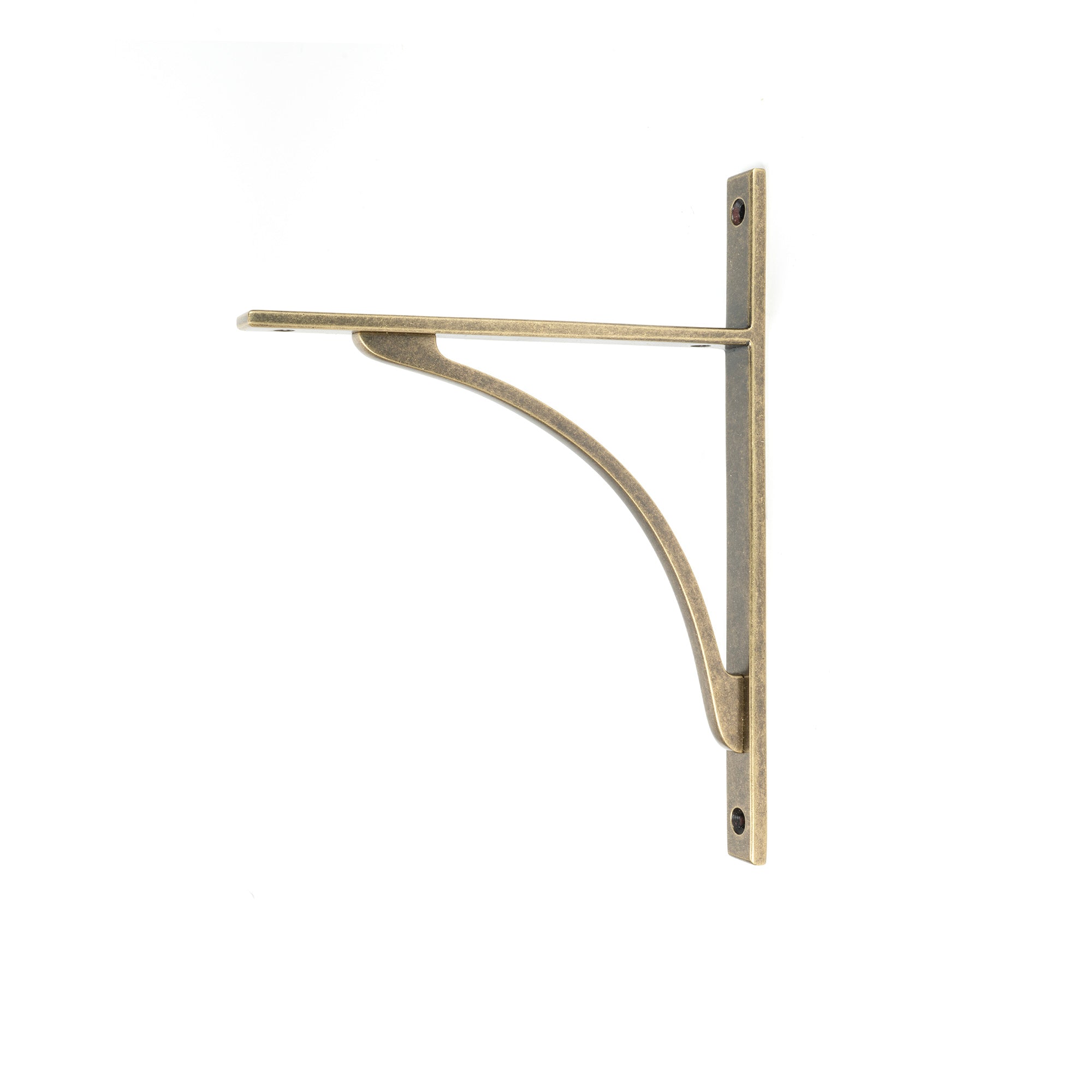 Burnished Brass Apperley Shelf Bracket (260mm x 200mm) - Shelf Brackets - From The Anvil - Yester Home
