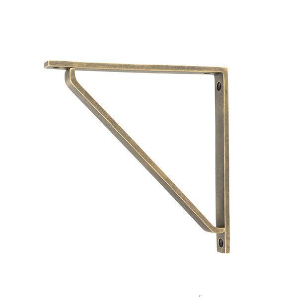 Burnished Brass Barton Shelf Bracket (200mm x 200mm) - Shelf Brackets - From The Anvil - Yester Home