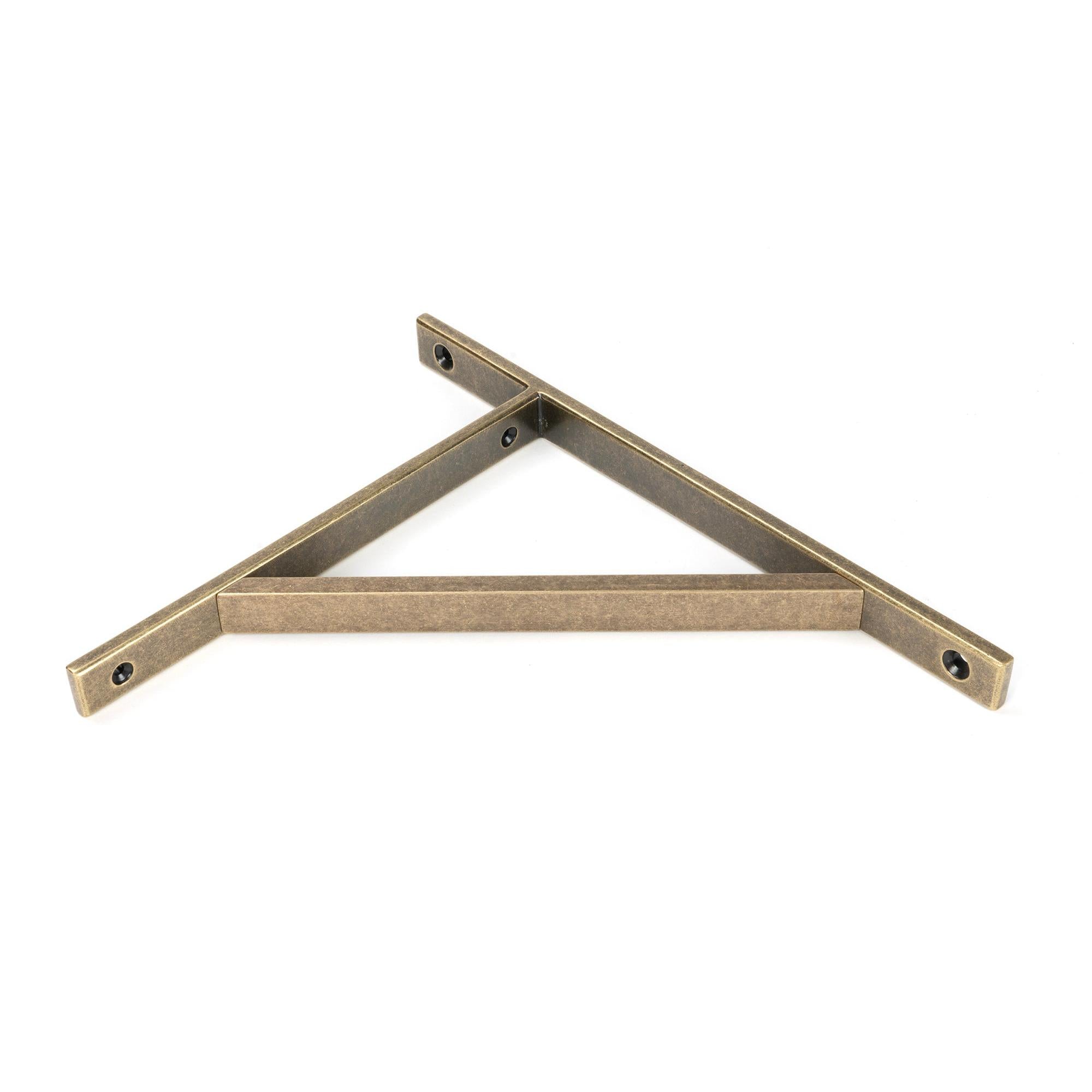 Burnished Brass Chalfont Shelf Bracket (260mm x 200mm) - Shelf Brackets - From The Anvil - Yester Home