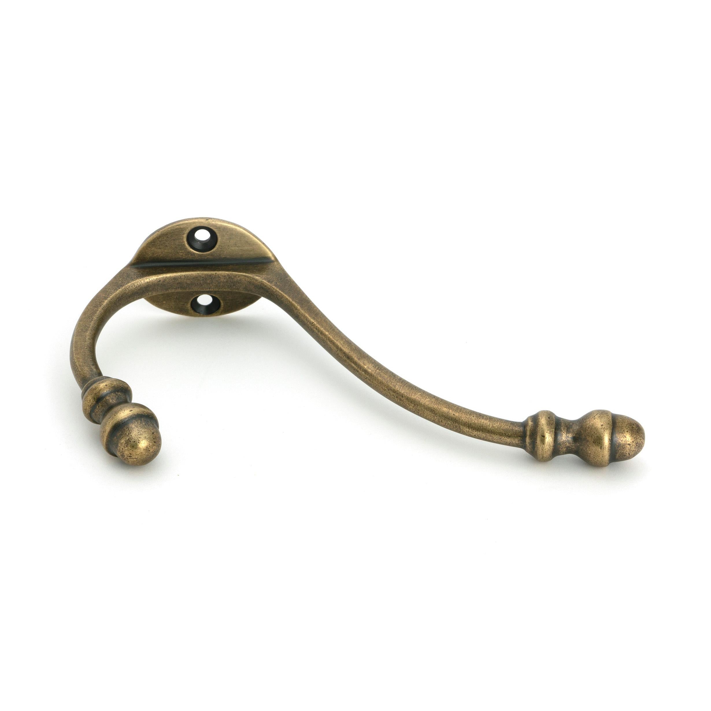 Burnished Brass Hat & Coat Hook - Coat Hooks - From The Anvil - Yester Home