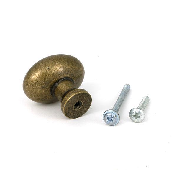 Burnished Brass Moore Cabinet Knob - 38mm - Cabinet Knobs - From The Anvil - Yester Home