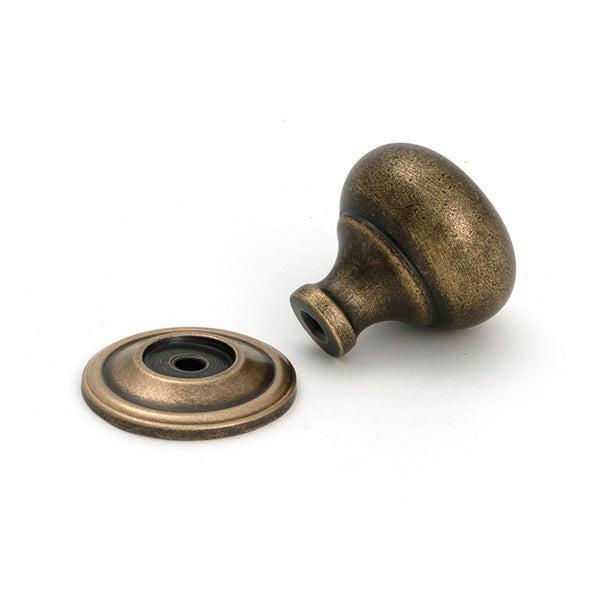 Burnished Brass Mushroom Cabinet Knob 32mm - Cabinet Knobs - From The Anvil - Yester Home