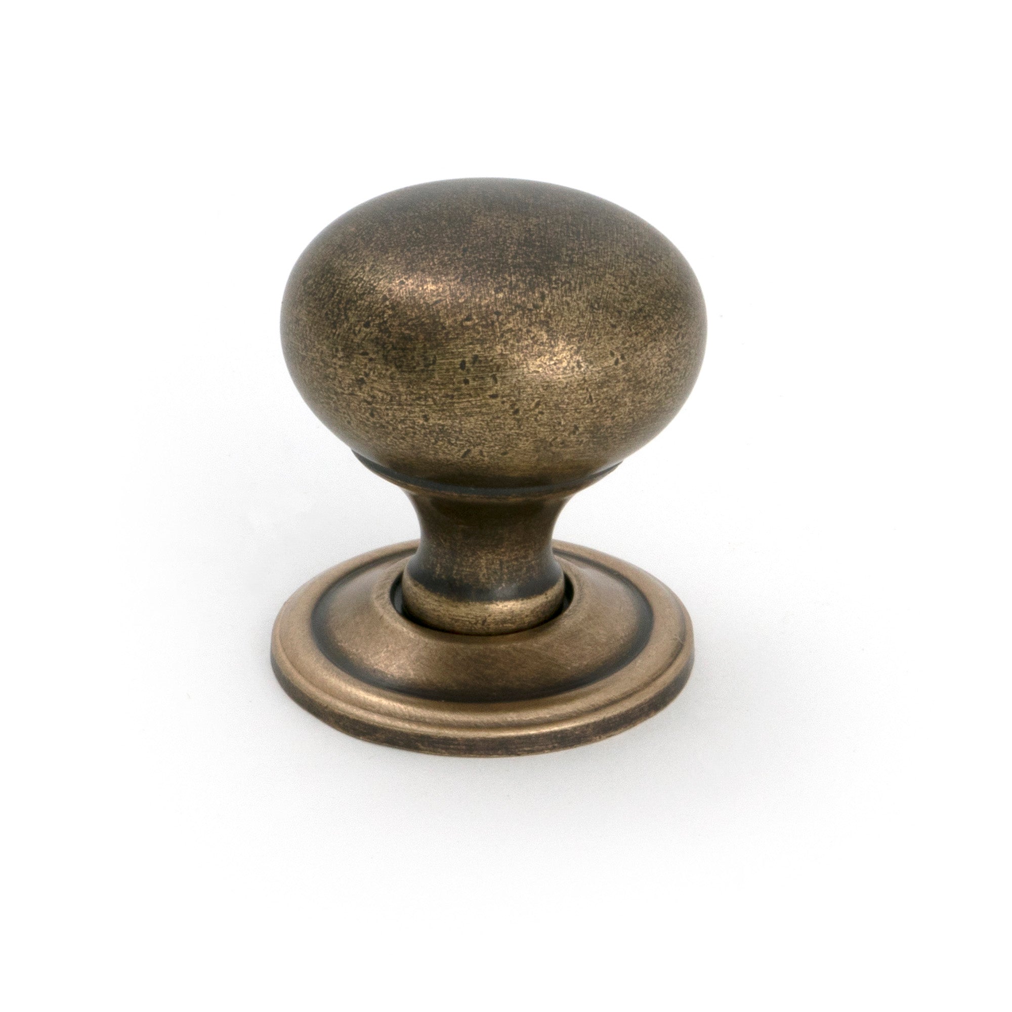 Burnished Brass Mushroom Cabinet Knob 32mm - Cabinet Knobs - From The Anvil - Yester Home