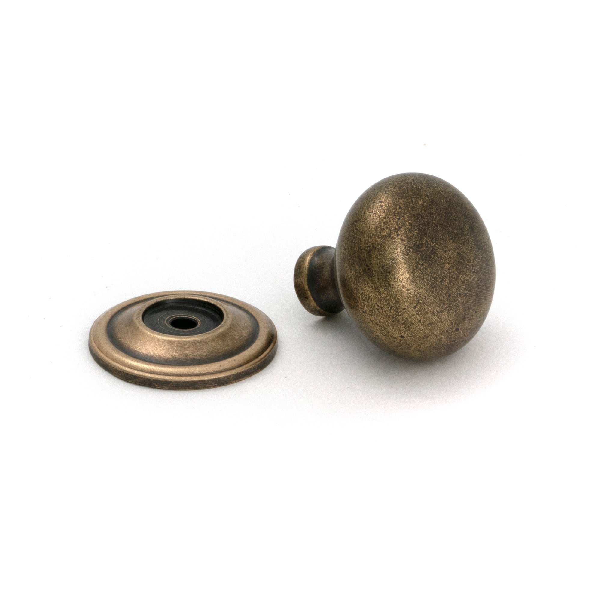 Burnished Brass Mushroom Cabinet Knob 32mm - Cabinet Knobs - From The Anvil - Yester Home