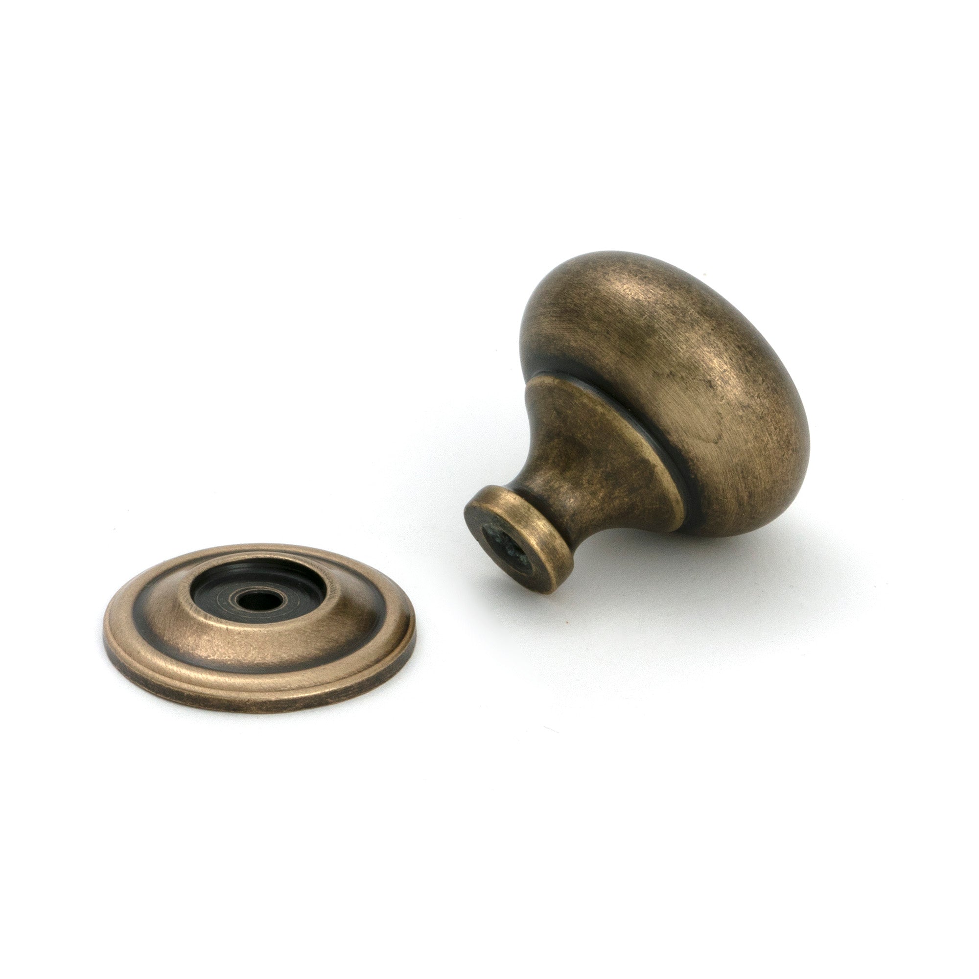 Burnished Brass Mushroom Cabinet Knob 38mm - Cabinet Knobs - From The Anvil - Yester Home