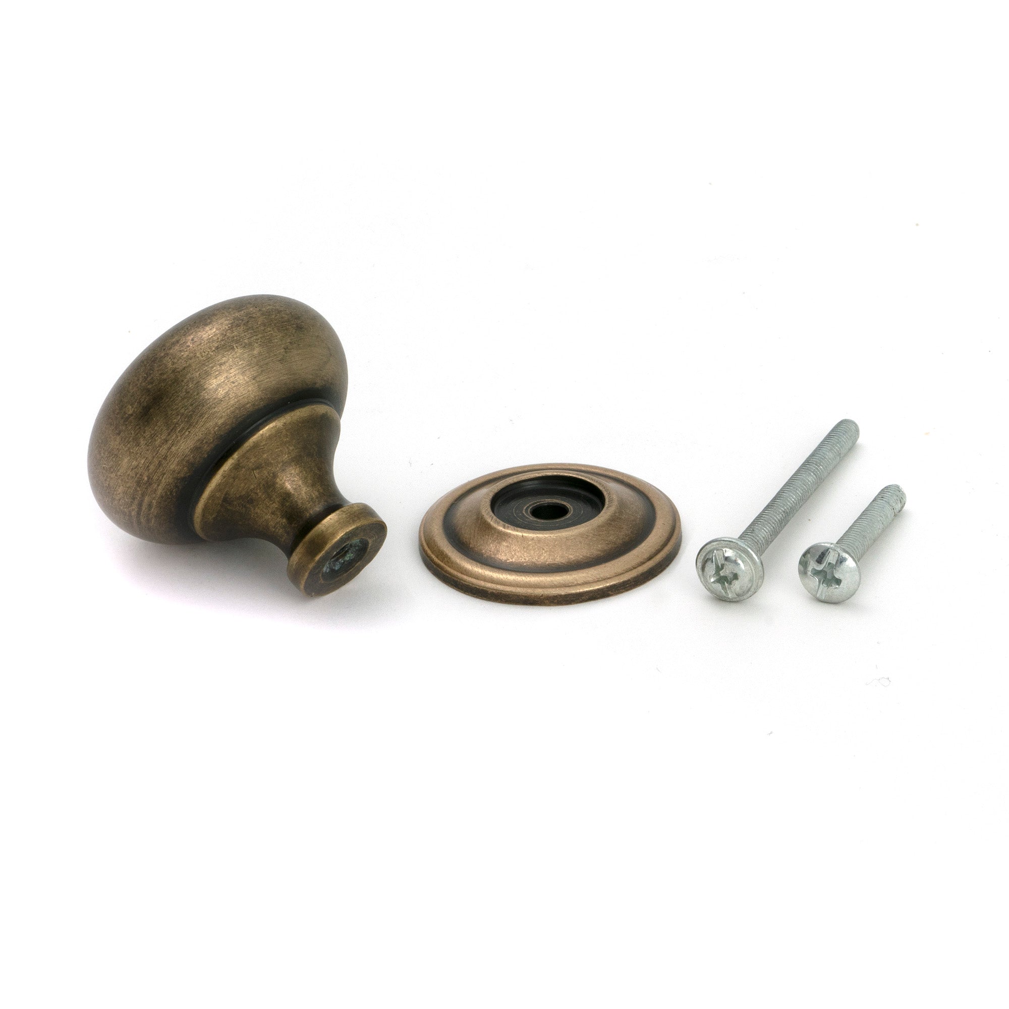 Burnished Brass Mushroom Cabinet Knob 38mm - Cabinet Knobs - From The Anvil - Yester Home
