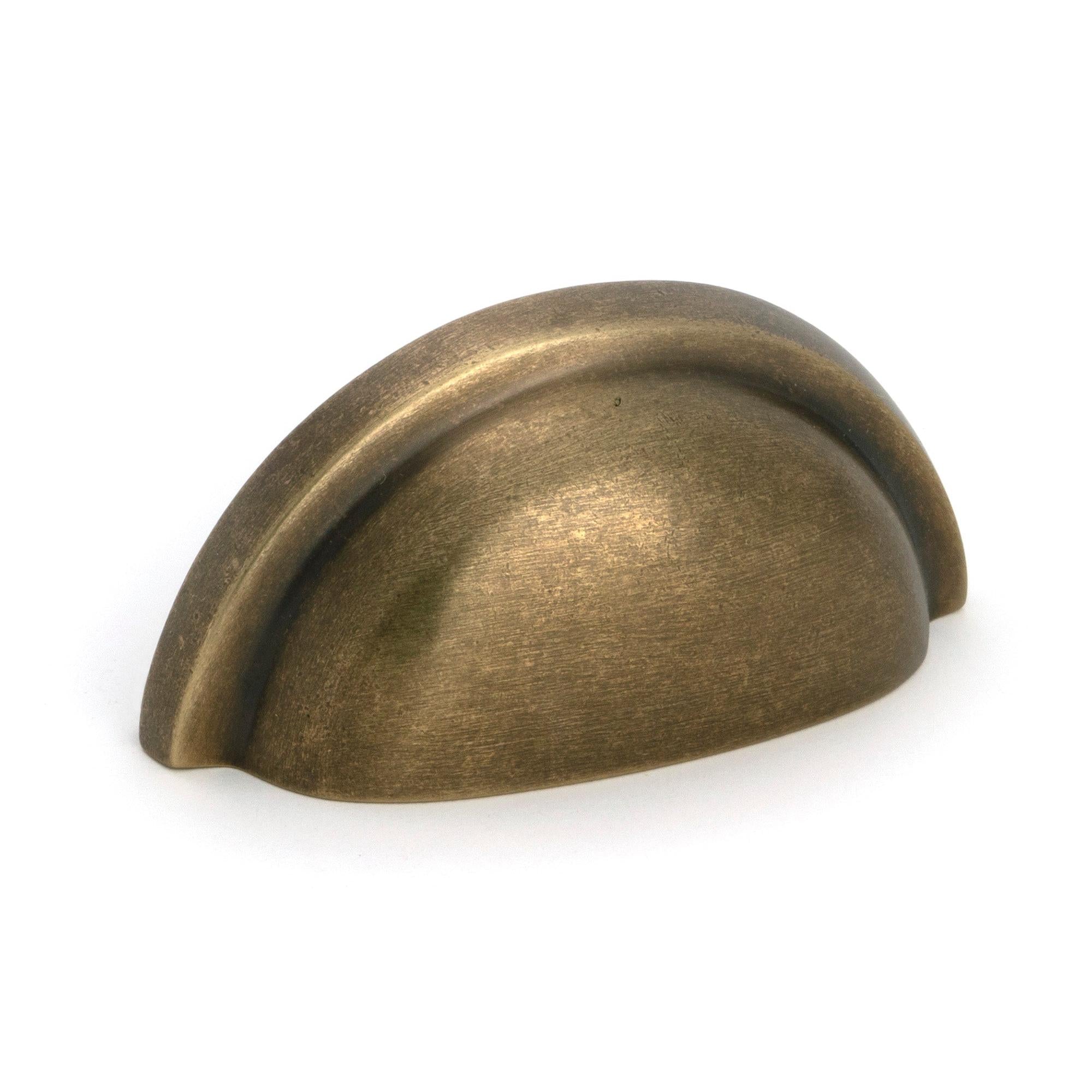 Burnished Brass Regency Concealed Drawer Pull - Drawer Pulls - From The Anvil - Yester Home
