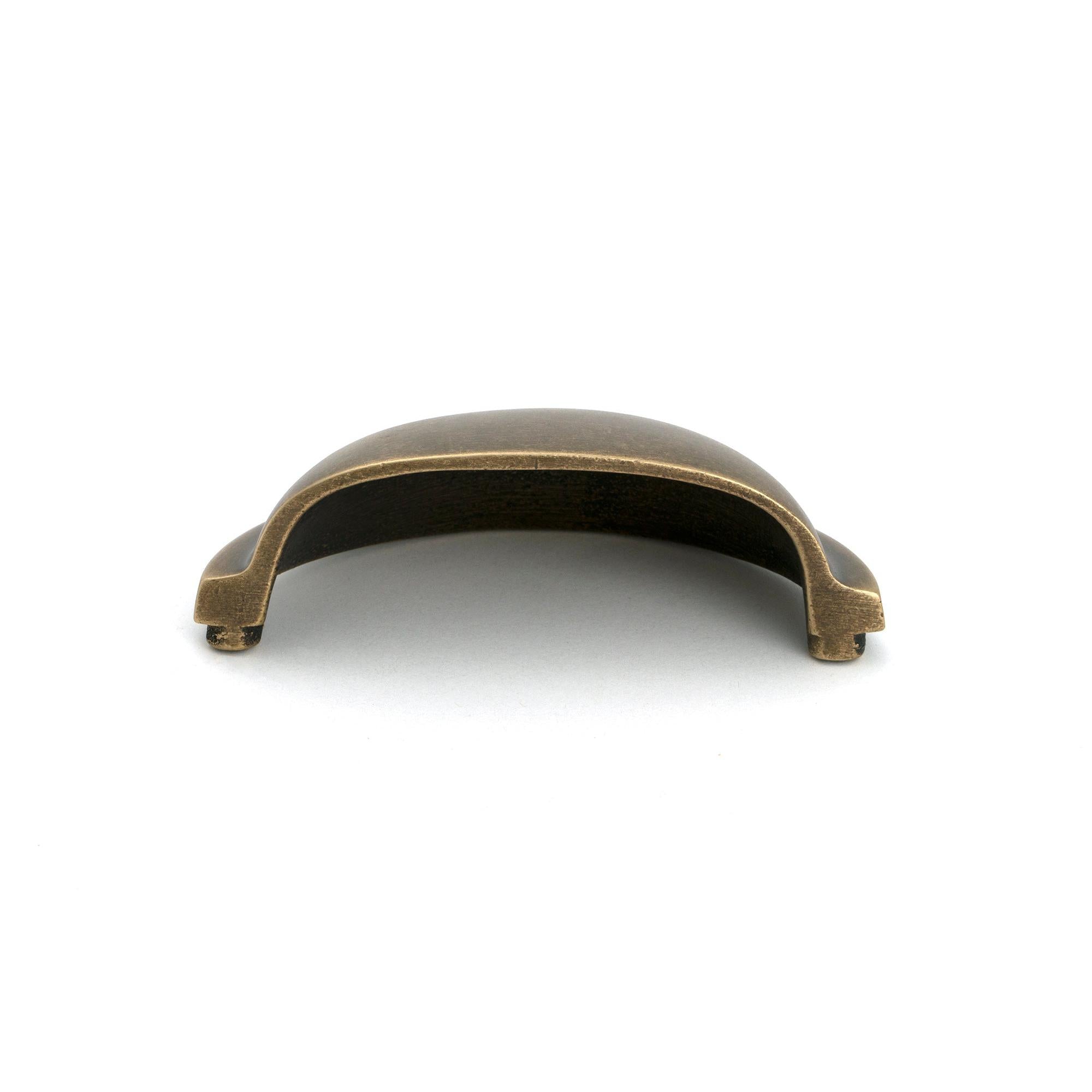 Burnished Brass Regency Concealed Drawer Pull - Drawer Pulls - From The Anvil - Yester Home