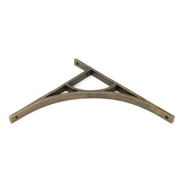 Burnished Brass Tyne Shelf Bracket (314mm x 250mm) - Shelf Brackets - From The Anvil - Yester Home