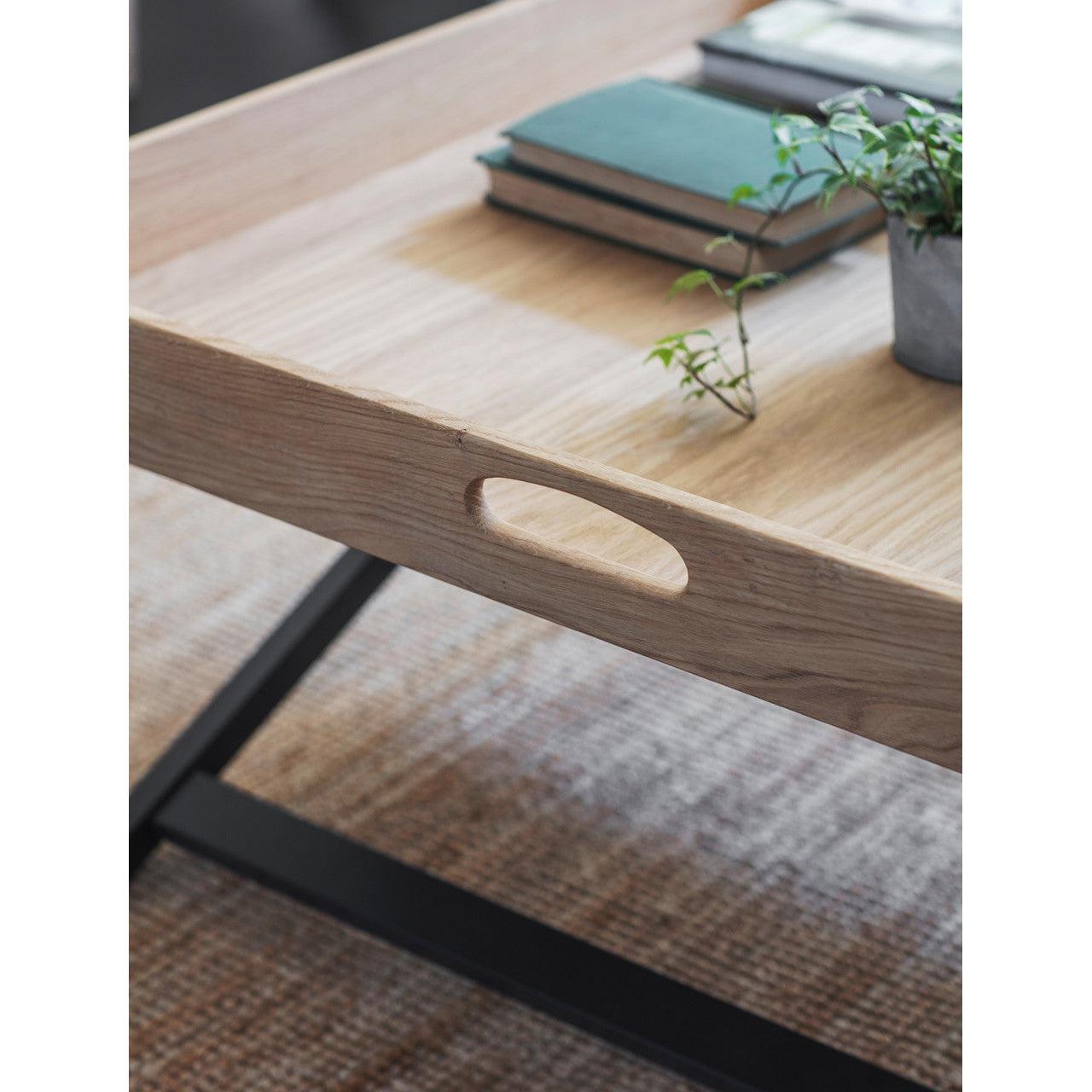 Butlers Coffee Table Square in Carbon - Oak-Coffee & Side Tables-Yester Home