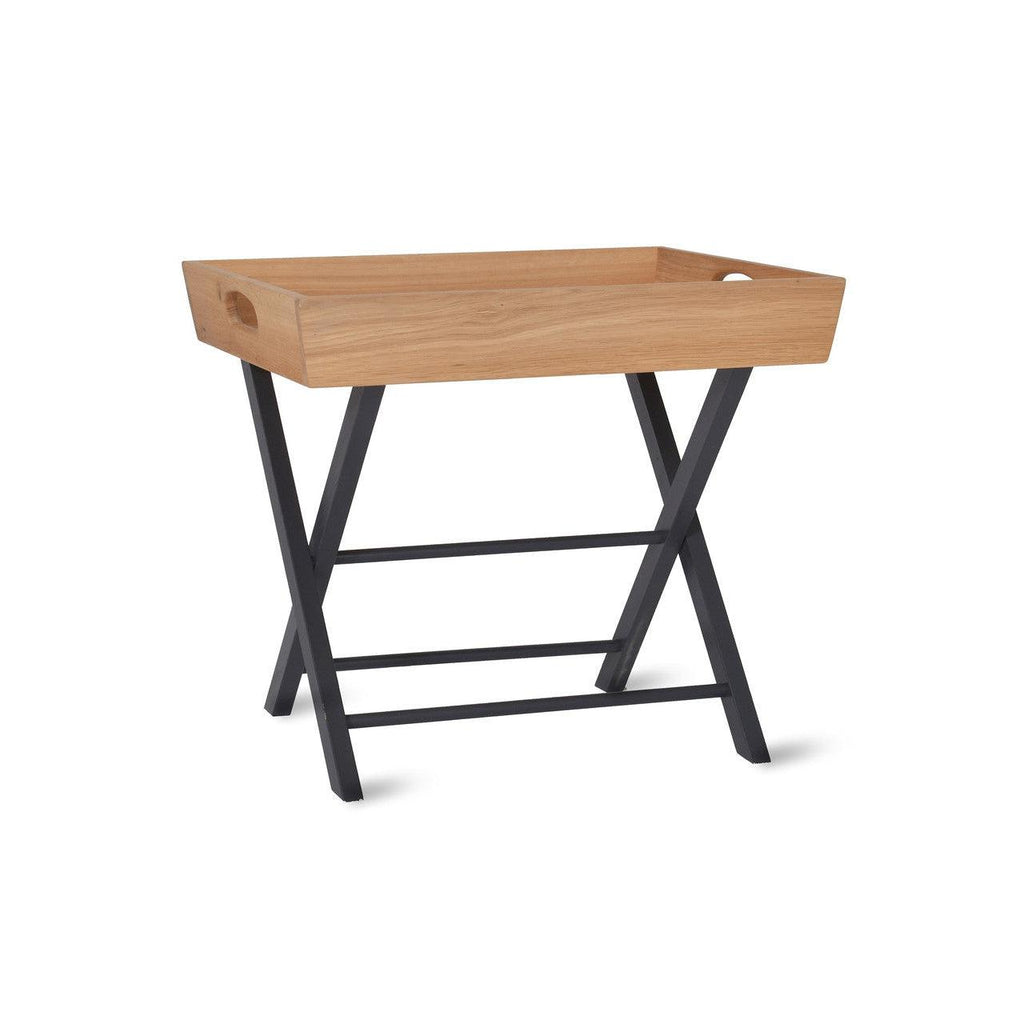 Butlers Side Table in Carbon - Oak-Coffee & Side Tables-Yester Home