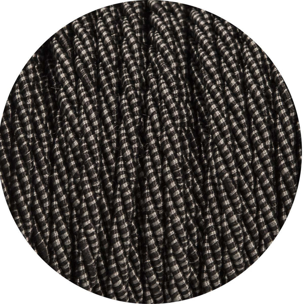 Carbon Black Twisted Fabric Cable-Fabric Cable-Yester Home