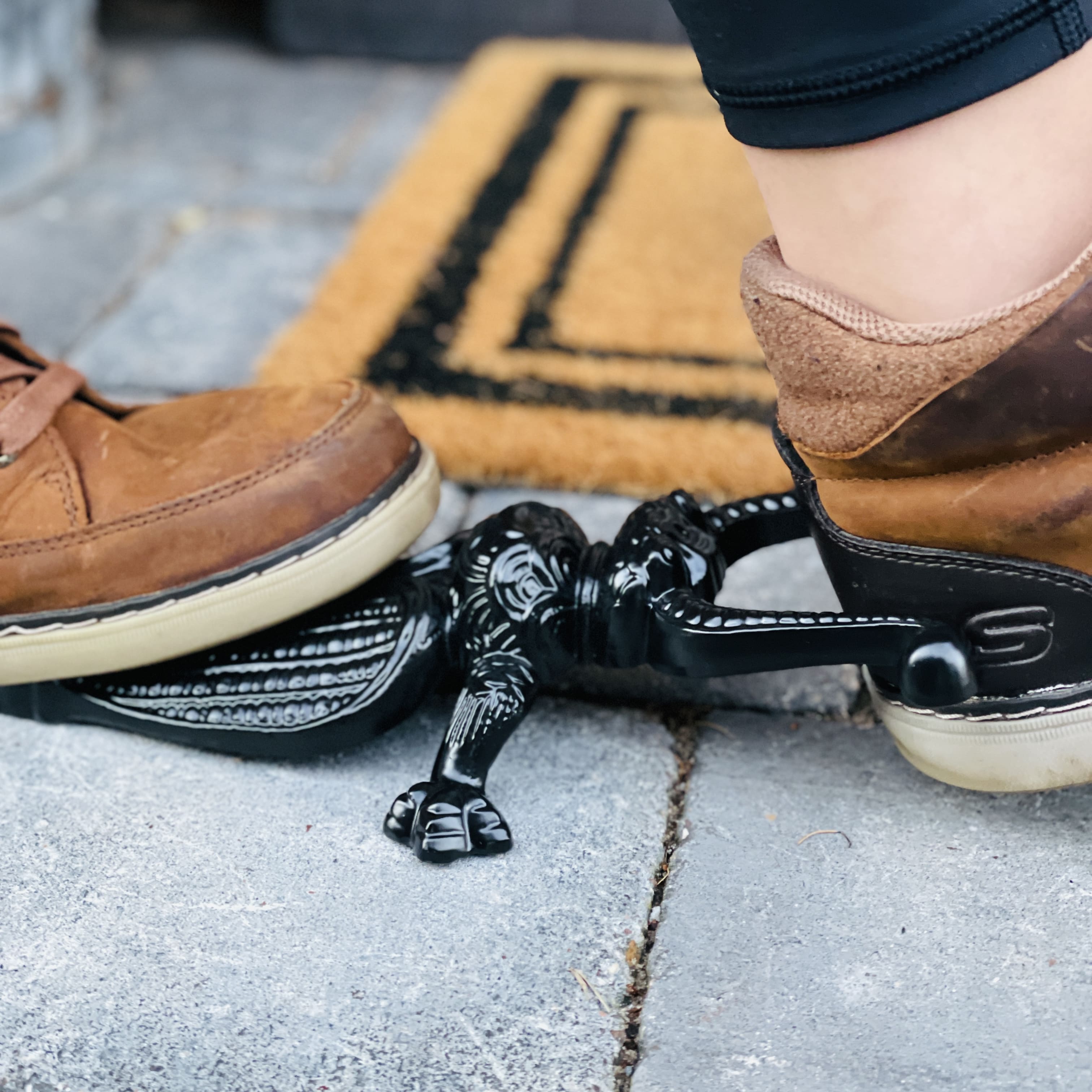 Cast Iron Beetle Boot Pull-Boot Pulls & Scrapers-Yester Home