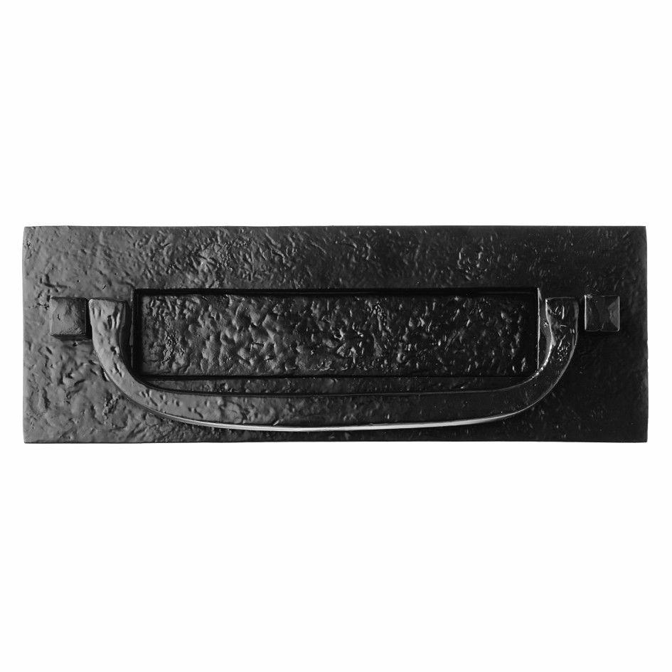 Cast Iron Postal Letter Plate with Knocker · 7122 ·-Letter Plates-Yester Home
