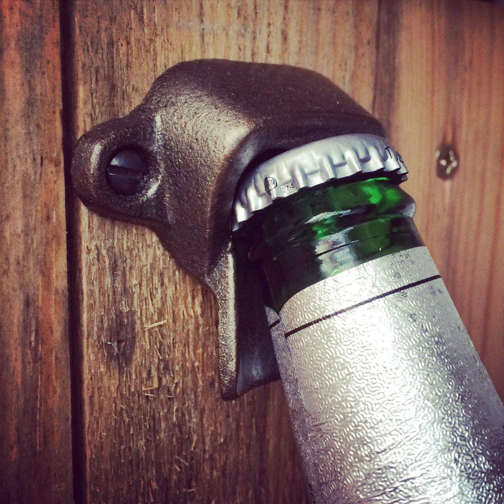 Cast Iron/Brass Wall Mounted Bottle Opener-Bottle Openers-Yester Home