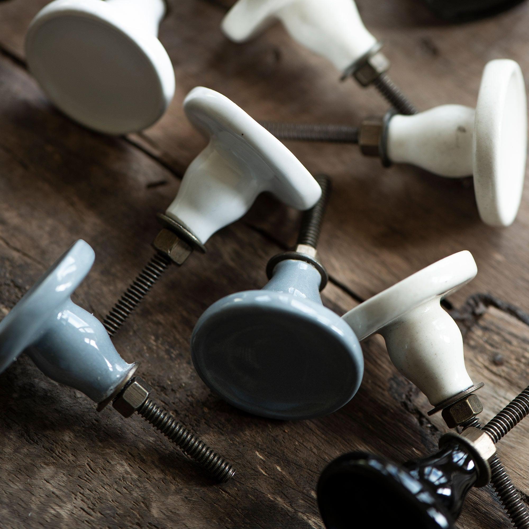 Ceramic Cabinet Knob-Cabinet Knobs-Yester Home