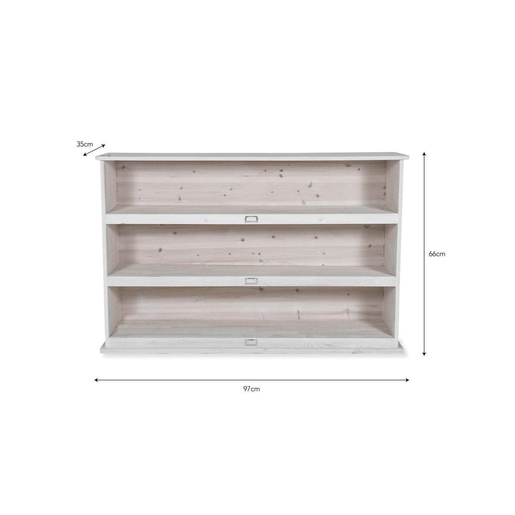 Chedworth Shelving, Large in Whitewash - Spruce-Shoe Storage-Yester Home