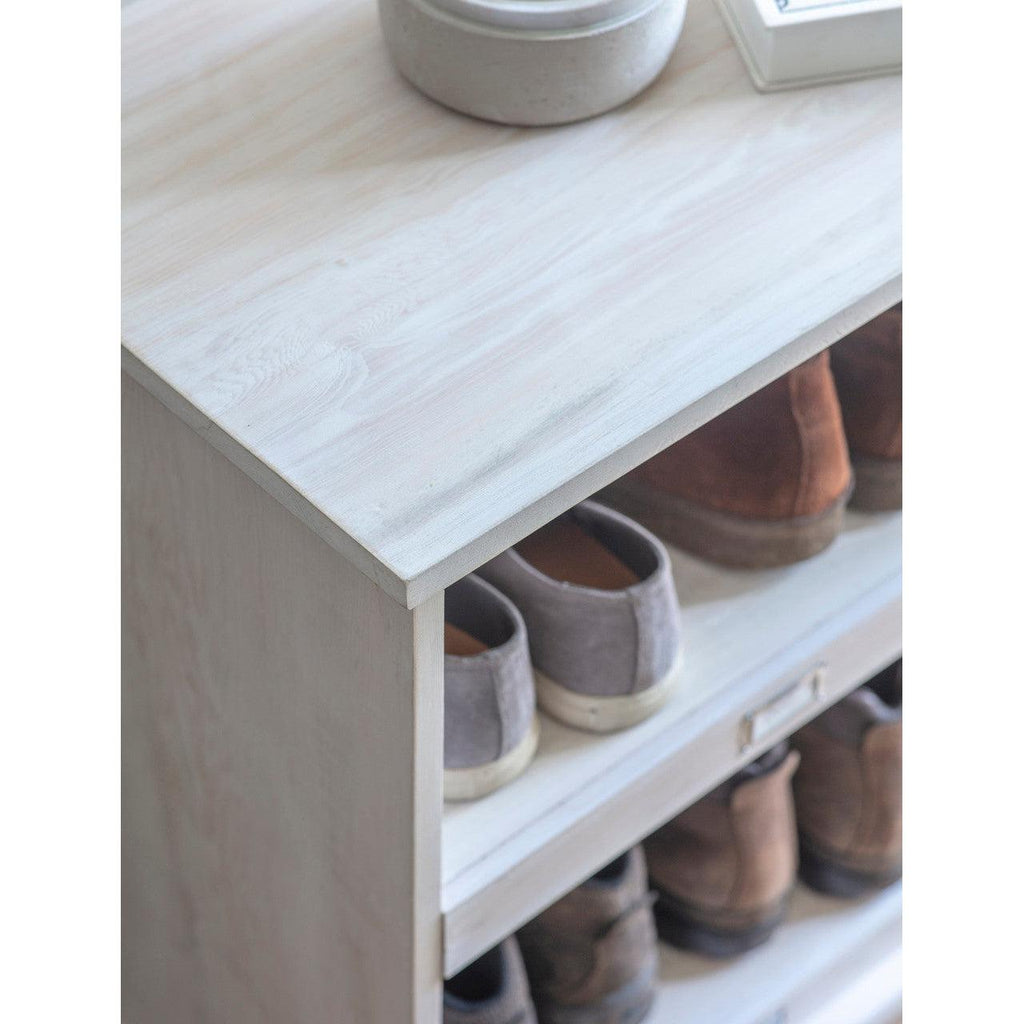 Chedworth Shelving, Small in Whitewash - Spruce-Shoe Storage-Yester Home