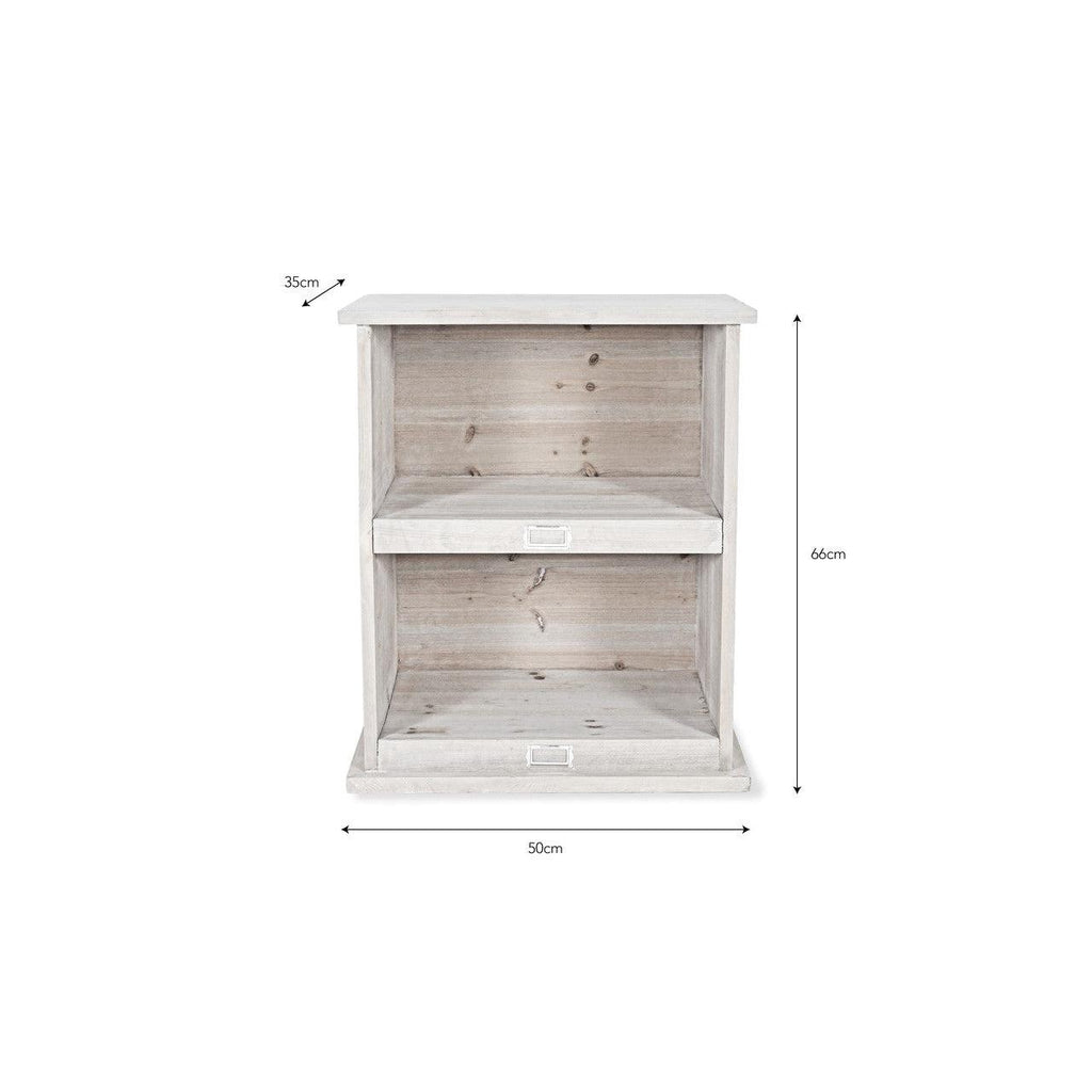 Chedworth Shelving, Small in Whitewash - Spruce-Shoe Storage-Yester Home