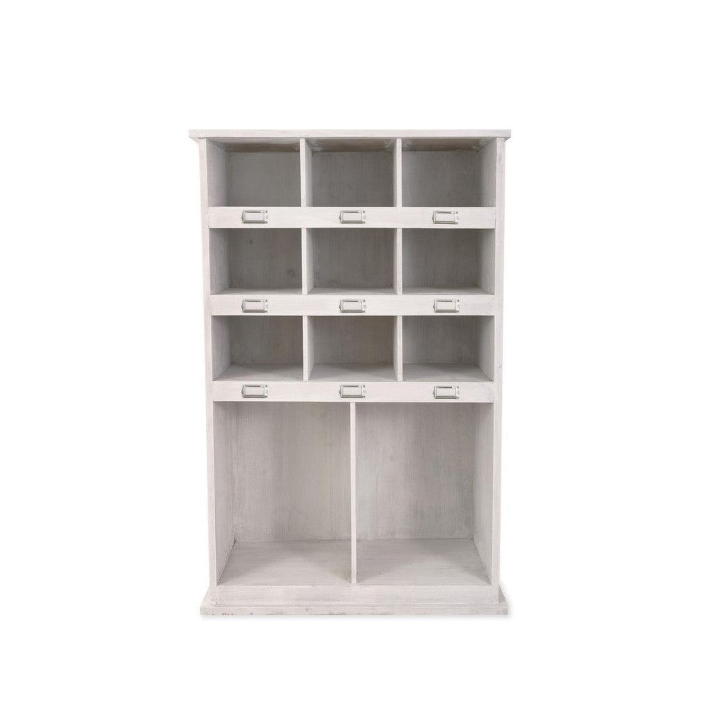 Chedworth Welly Locker in Whitewash, Large - Spruce-Shoe Storage-Yester Home