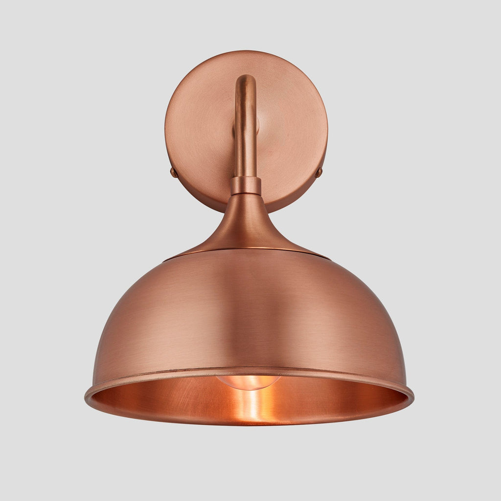 Chelsea Dome Wall Light - 8 Inch - Copper-Ceiling Lights-Yester Home
