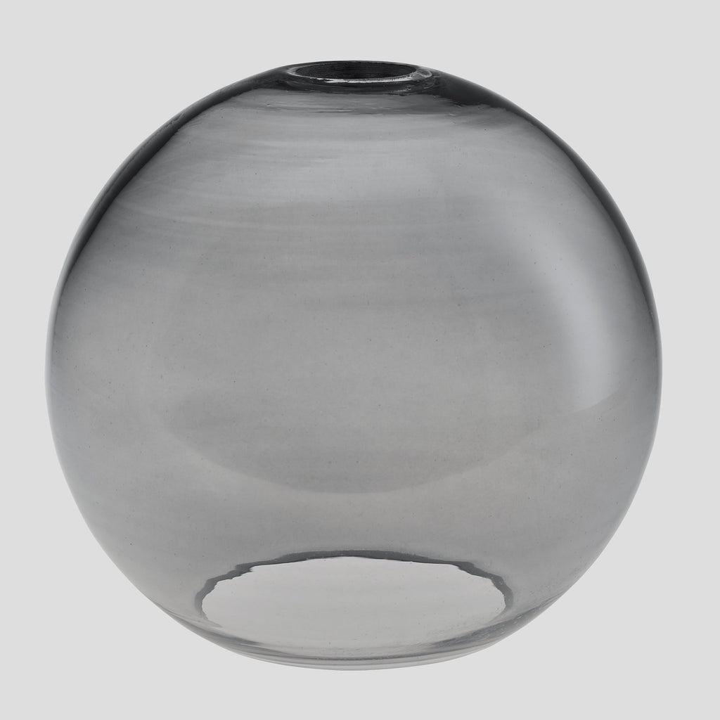Chelsea Tinted Glass Globe Pendant Light - 9 Inch - Smoke Grey-Ceiling Lights-Yester Home