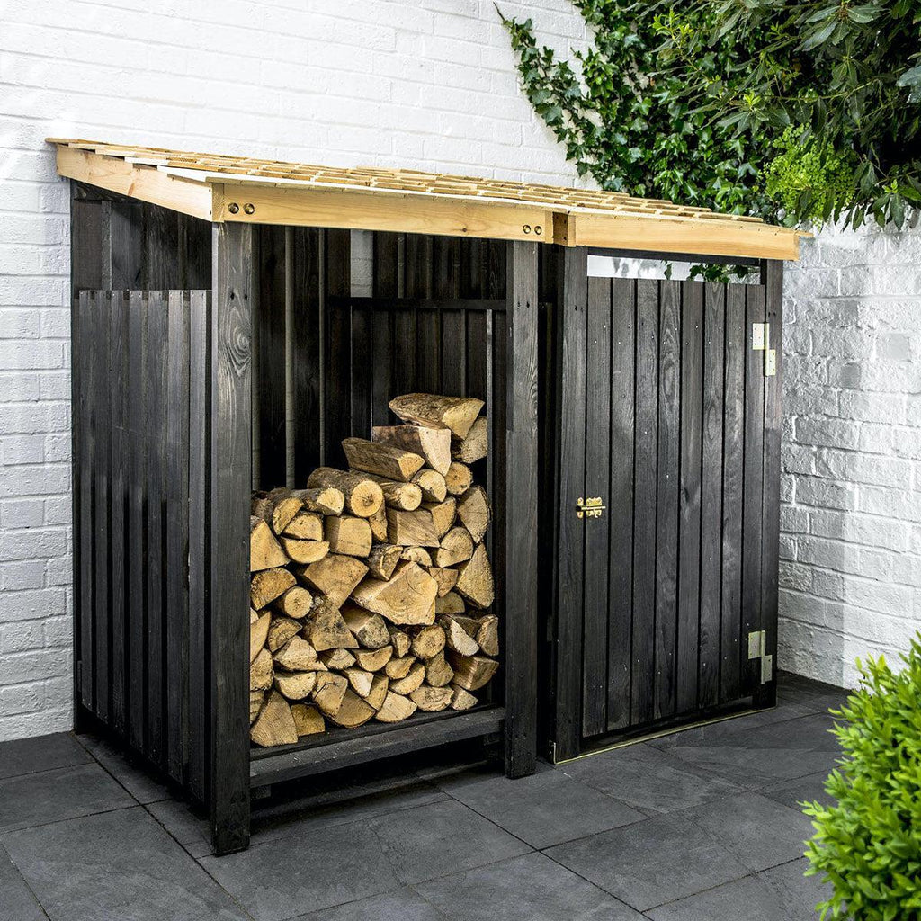Chelwood Modular Wooden Log Store-Log Storage & Baskets-Yester Home