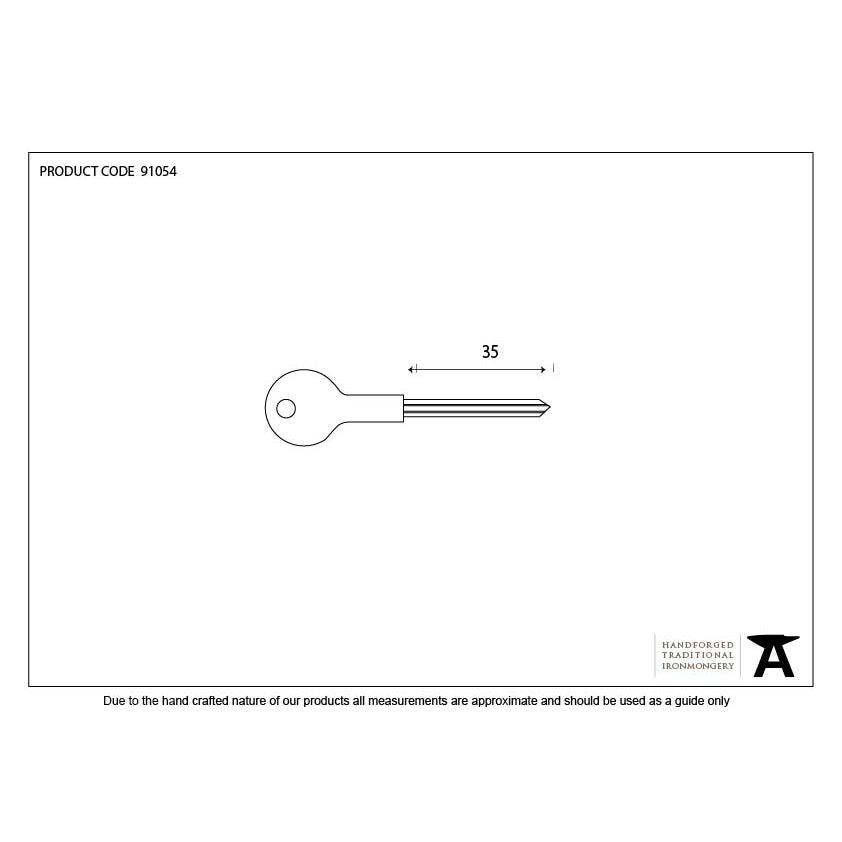 Chubb Short Security Star Key | From The Anvil-Bolts-Yester Home