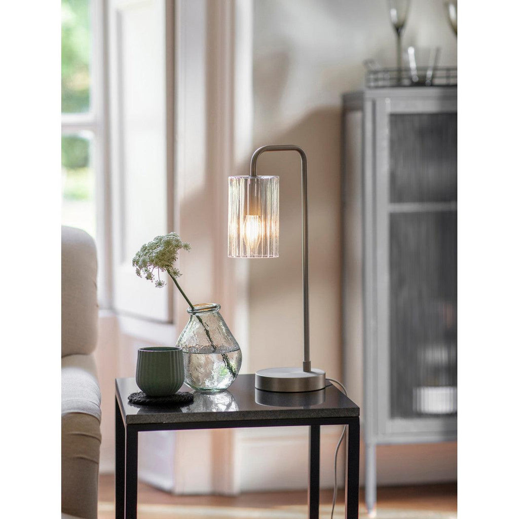 Clarendon Table Lamp, Clear - Glass-Table & Desk Lamps-Yester Home
