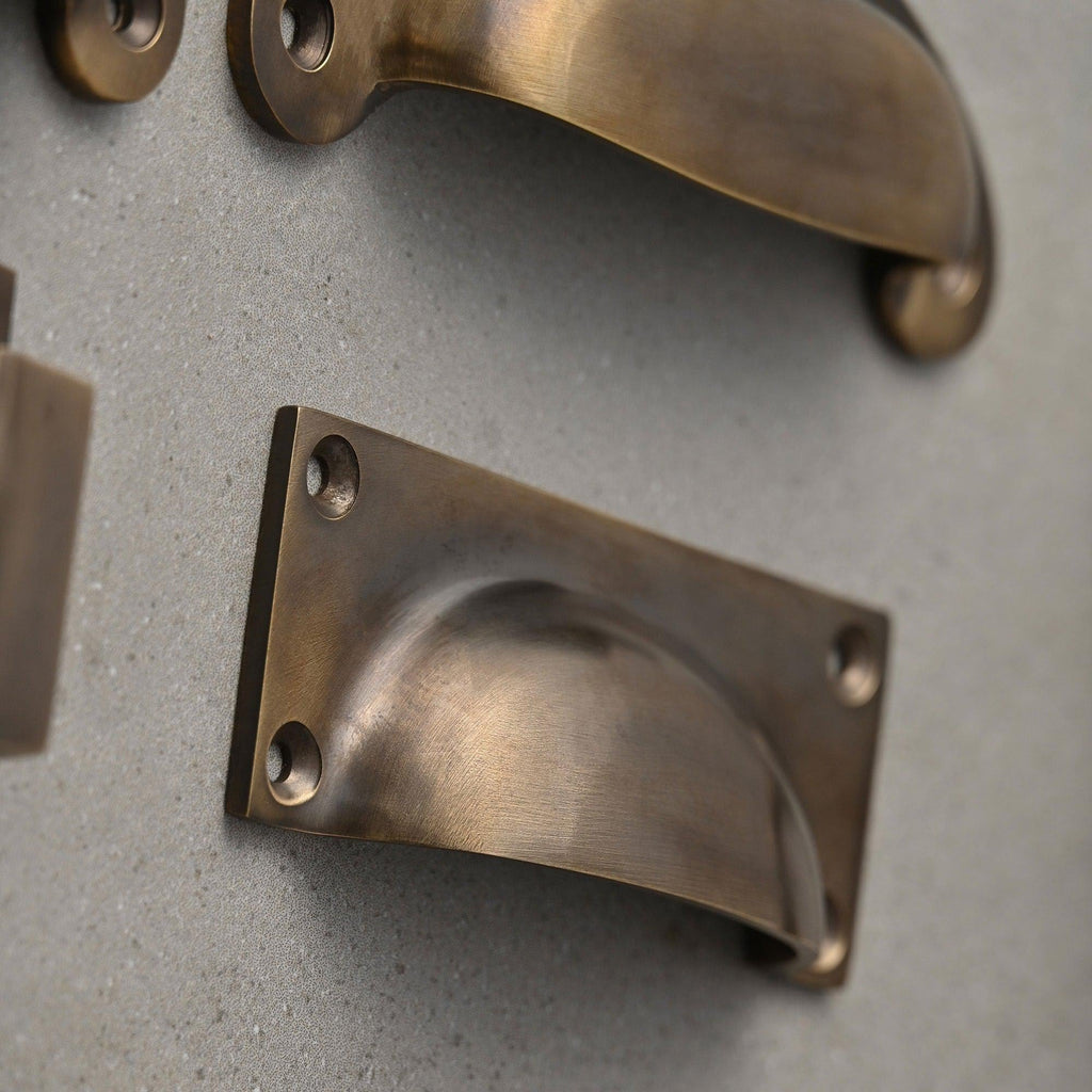 Classic Aged Brass Cupboard Handles-Cabinet Knobs-Yester Home