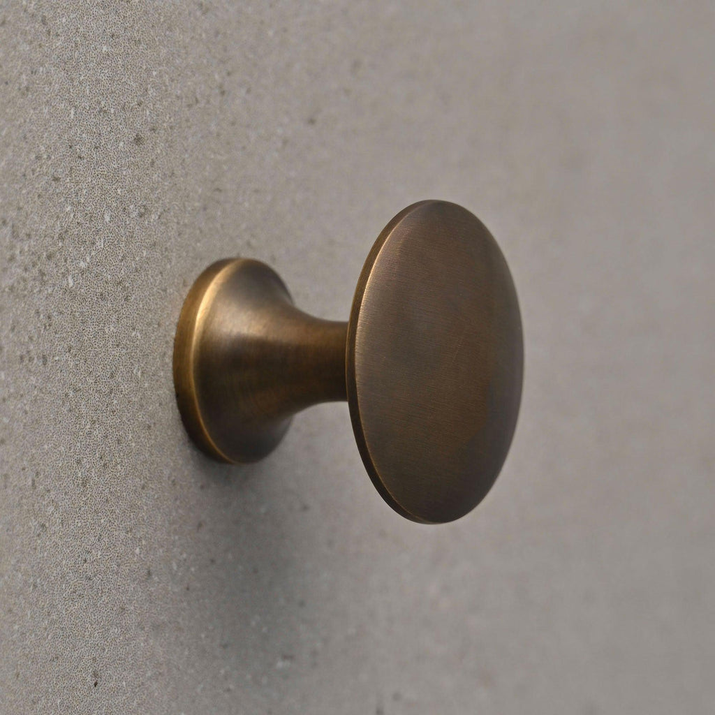 Classic Aged Brass Cupboard Handles-Cabinet Knobs-Yester Home