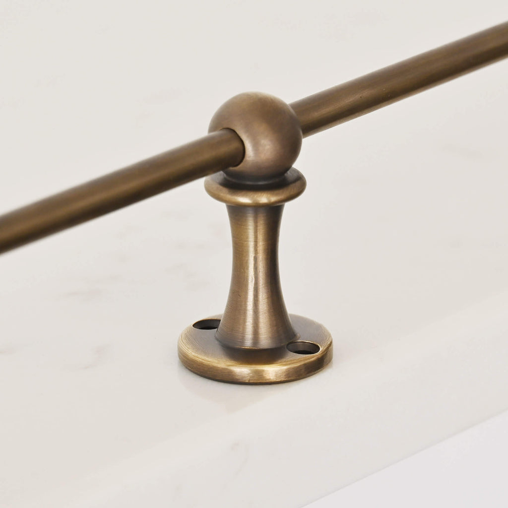Classic Aged Brass Gallery Shelf Rail-Gallery Rails-Yester Home