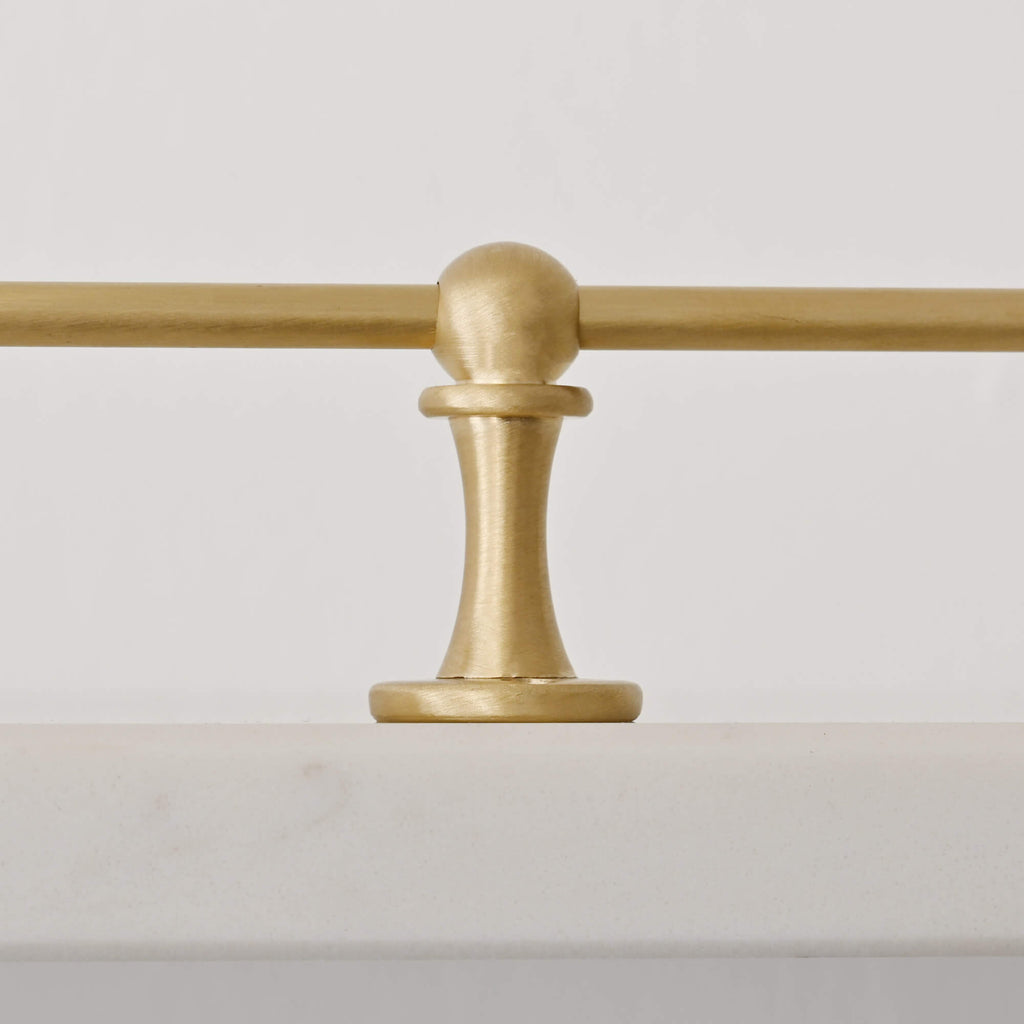 Classic Brushed Satin Brass Gallery Shelf Rail-Gallery Rails-Yester Home
