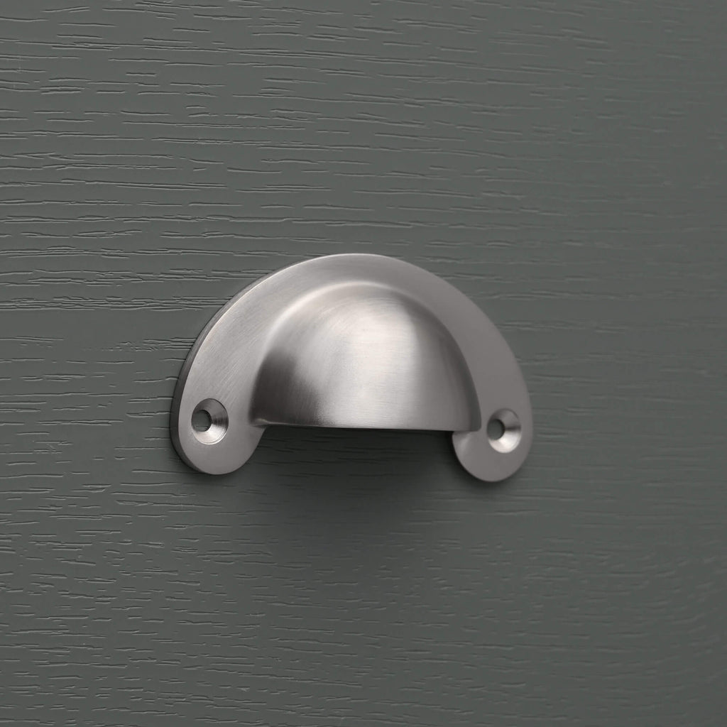 Classic Brushed Satin Nickel Cupboard Handles-Cabinet Knobs-Yester Home