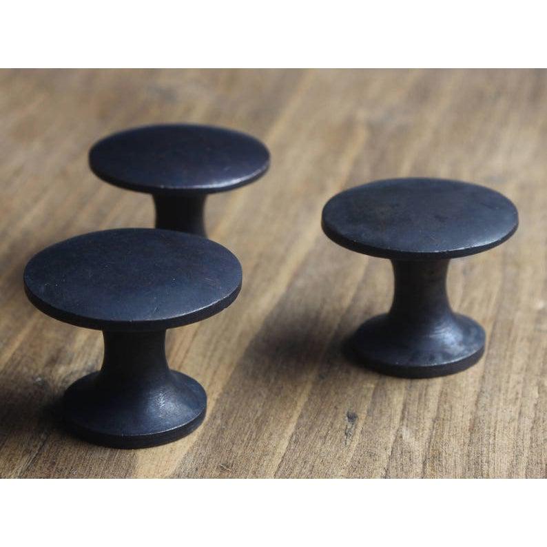 Classic Cast Iron Cupboard Handles | Oxidised-Cabinet Knobs-Yester Home
