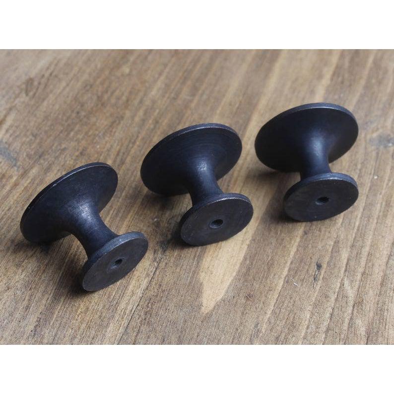 Classic Cast Iron Cupboard Handles | Oxidised-Cabinet Knobs-Yester Home